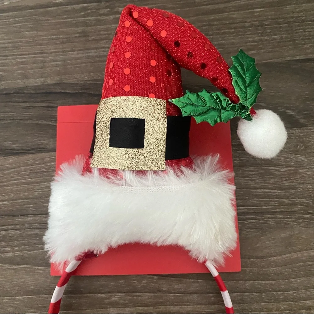 Kohls Celebrate Together Womens Santa‎ Hat Headband One Size Red White